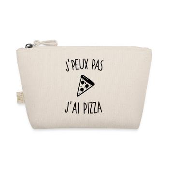 J'peux pas j'ai pizza 1c - Trousse biologique - nature - Devant