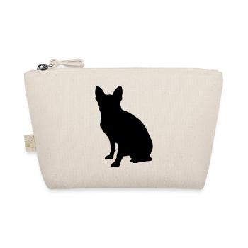 Vektor Hund Silhouette - Bio-Täschchen - Natur - Vorne
