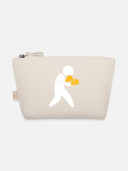A Boxer Exercising In The Ring - Organic Pouch - nature - Front