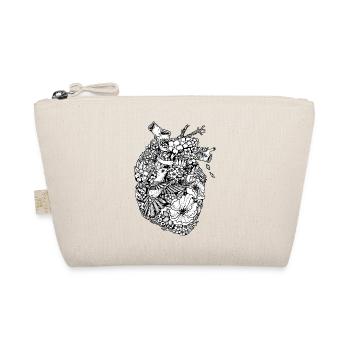 Hummingbird heart - Organic Pouch - nature - Front