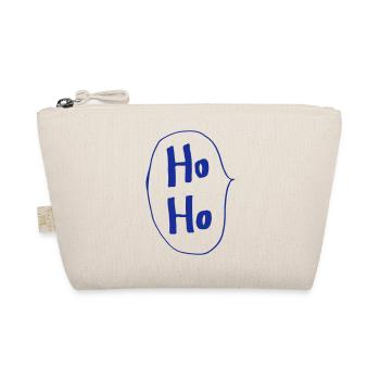 Ho Ho Sprechblase Weihnachtsmann Geschenk Lach - Bio-Täschchen - Natur - Vorne