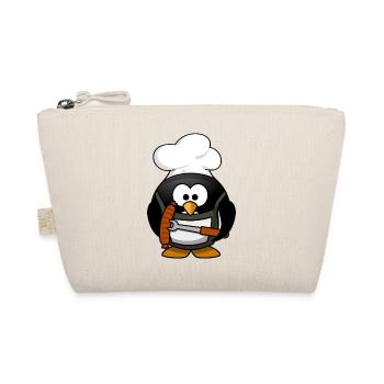 Boiling penguin with bratwurst. Gift - Organic Pouch - nature - Front