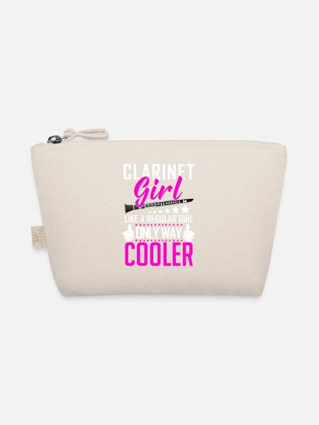 Clarinet girl - Organic Pouch - nature