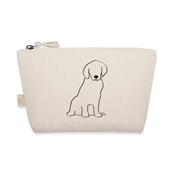 Dog Dog Drawing Gift Silhouette - Organic Pouch - nature - Front