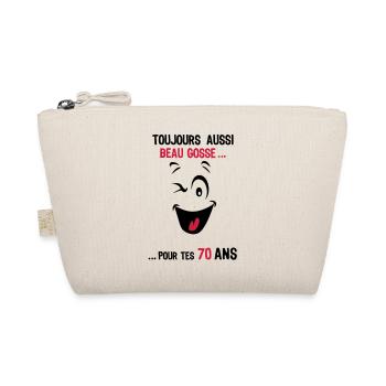 70 years still handsome for age ks - Organic Pouch - nature - Front