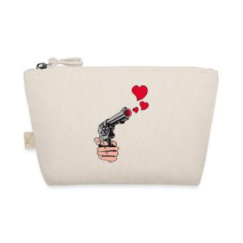 gunshot hearts - Bio-Täschchen - Natur - Vorne