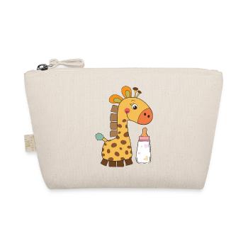 Giraffe - Geschenkidee - Bio-Täschchen - Natur - Vorne