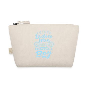 Future Ladies Man Current Mom's Boy - Organic Pouch - nature - Front