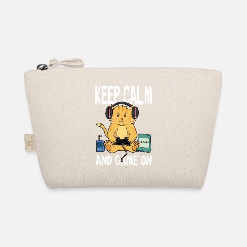 keep calm and game on Organic Pouch