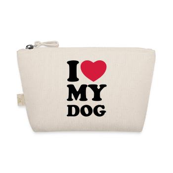I love my dog - Organic Pouch - nature - Front