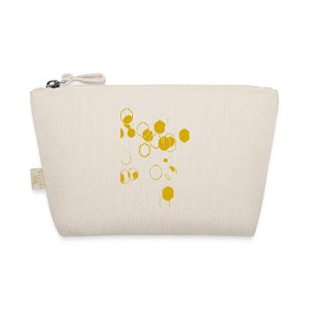 Goldene Kreis-Ringe Muster - Bio-Täschchen - Natur - Vorne