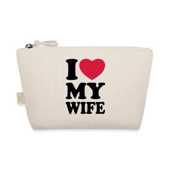 I love my wife - Organic Pouch - nature - Front