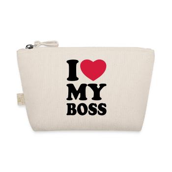 I love my boss - J'aime mon patron - Trousse biologique - nature - Devant