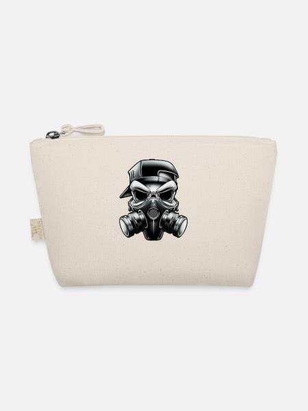 Cooler masken Skull !!! - Bio-Täschchen - Natur