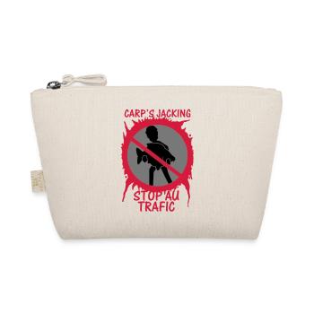 Stop traffic "CARP'S JACKING" - Organic Pouch - nature - Front