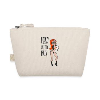Modern Pinup Retro Cartoon Style Red - Bio-Täschchen - Natur - Vorne