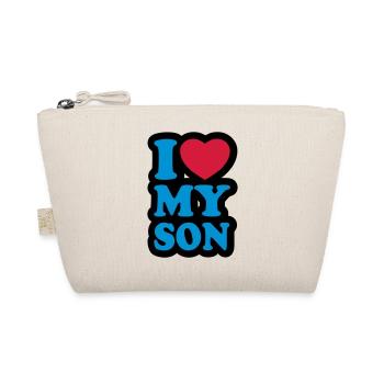 I love my son - Ich liebe meinen Sohn - Bio-Täschchen - Natur - Vorne