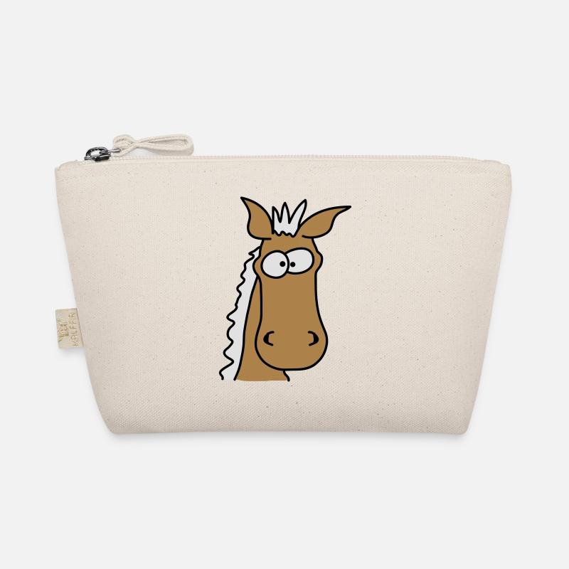 Funny Comic Horse Organic Pouch