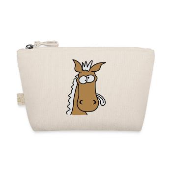 Funny Crazy Comic Horse - Trousse biologique - nature - Devant