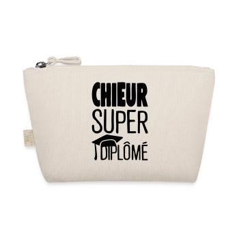 chieur super diplome citation humour chapeau - Trousse biologique - nature - Devant
