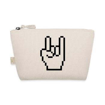 Handzeichen Cursor Rock - Bio-Täschchen - Natur - Vorne