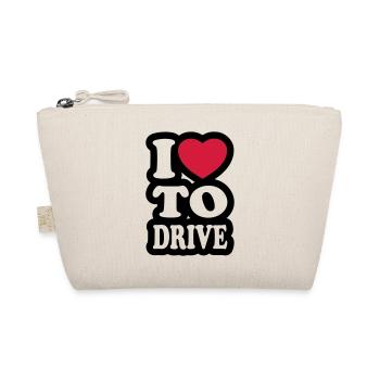 I love to drive - J'aime conduire - Trousse biologique - nature - Devant