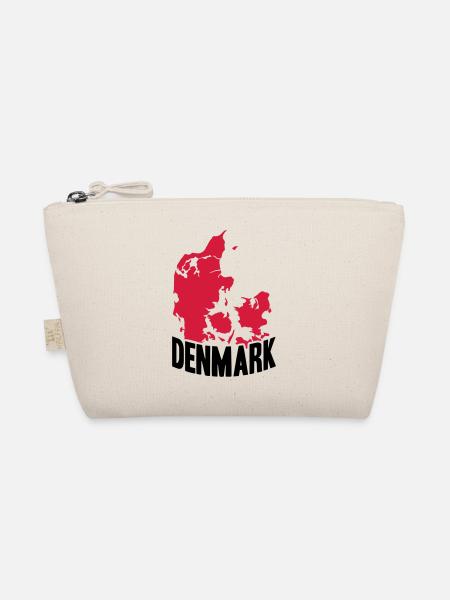 Denmark national flag Danish pride Nordic - Organic Pouch - nature - Front