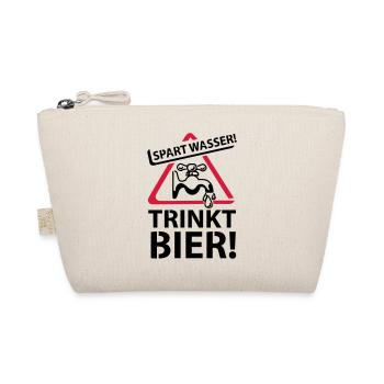Spart Wasser! - Trinkt Bier! - Bio-Täschchen - Natur - Vorne