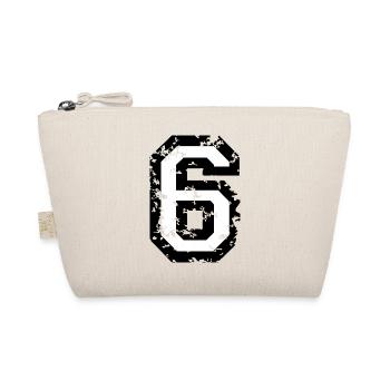 The Number Six - No. 6 (two-color) white - Organic Pouch - nature - Front