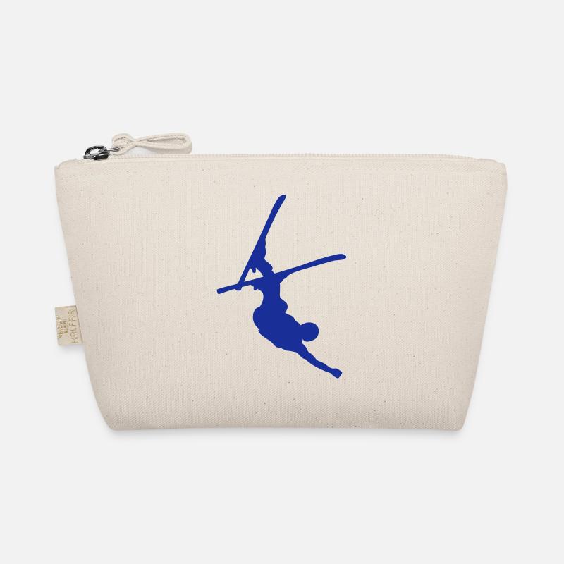 skier freestyle upside down Organic Pouch