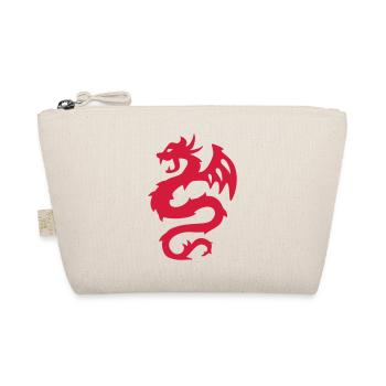 Feuerdrache Silhouette Print - Bio-Täschchen - Natur - Vorne
