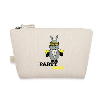 party_hase - Bio-Täschchen - Natur - Vorne
