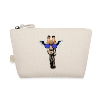girafe cool avec des lunettes de soleil, cadeau drôle - Trousse biologique - nature - Devant