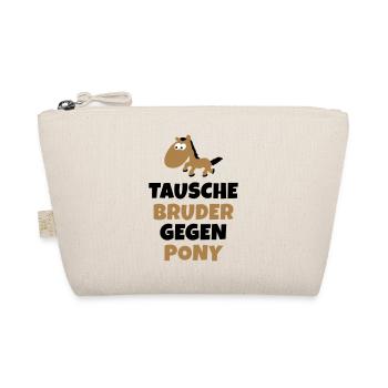 Tausche Bruder gegen Pony - Bio-Täschchen - Natur - Vorne
