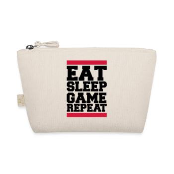 eat sleep game repeat - Bio-Täschchen - Natur - Vorne