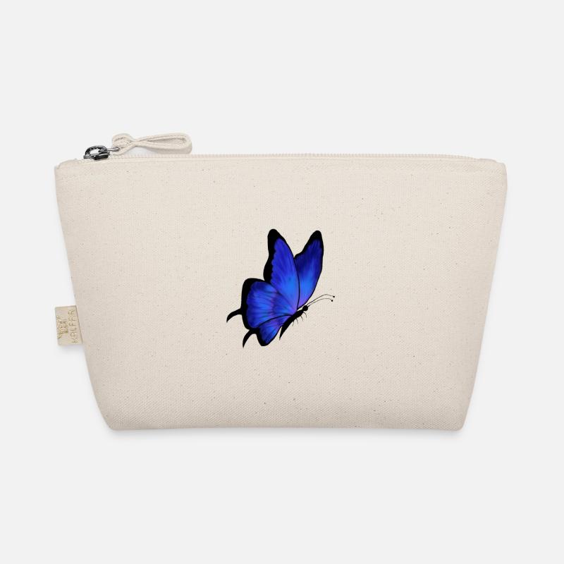 Butterfly blue Organic Pouch