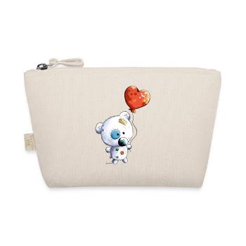 Teddy with balloon - Organic Pouch - nature - Front