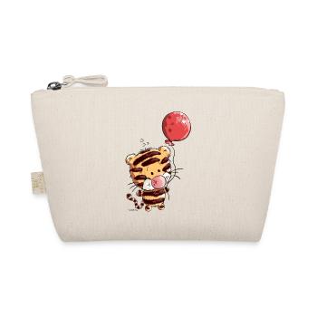 Tiger with balloon - Organic Pouch - nature - Front