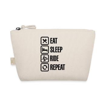 Eat sleep ride repeat - Organic Pouch - nature - Front