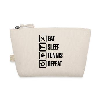 Eat Sleep Tennis Repeat - Bio-Täschchen - Natur - Vorne