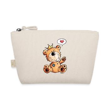 Love Bear - Teddy - Funny - Comic - Cute - Organic Pouch - nature - Front