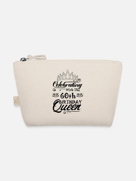 Celebrating With The 60th Birthday Queen - Organic Pouch - nature - Front