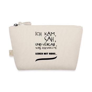 Leben mit ADHS Geschenk - Bio-Täschchen - Natur - Vorne