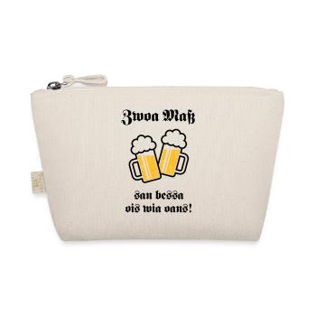 Zwoa Maß San Bessa Ois Wia Oans! (Bier Trinken) - Bio-Täschchen - Natur - Vorne