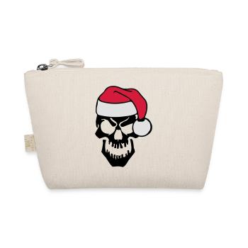 skull christmas - Bio-Täschchen - Natur - Vorne