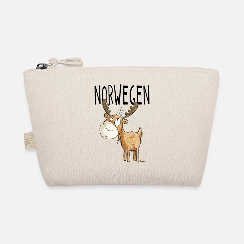 Elch aus Norwegen - Elche - Hirsch - Geschenk Bio-Täschchen