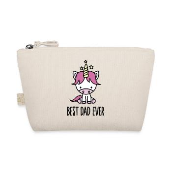 Best dad ever - cute unicorn - Organic Pouch - nature - Front