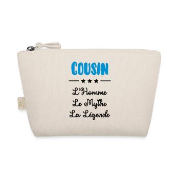 Cousin - Cousine - Famille - Naissance - Bébé - Organic Pouch - nature - Front