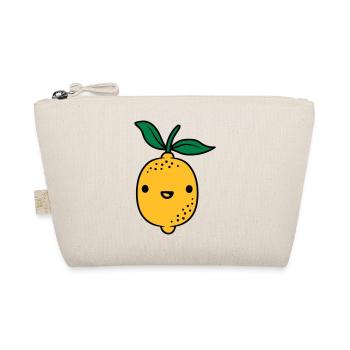 Kawaii lemon fruit - Organic Pouch - nature - Front