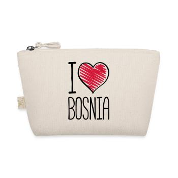 i love bosnia design - Bio-Täschchen - Natur - Vorne